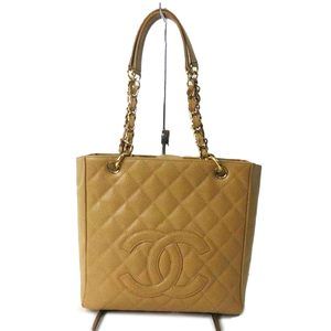 Chanel Caviar Skin PST Tote Bag Light Brown